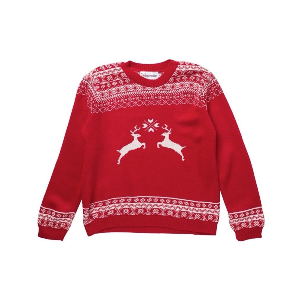 Cotton Emporium Reindeer Pullover Sweater NEW WITH TAGS